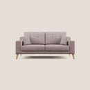 Divano 3 Posti 186x95x91 cm Danish in Tessuto Rosa-3