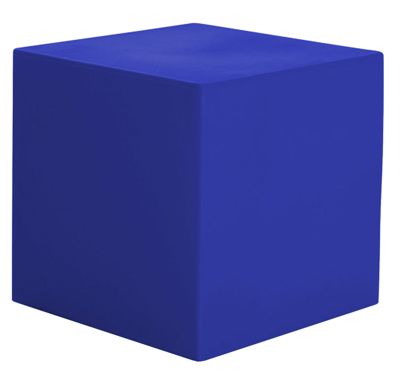 Pouf da Giardino 50x50 cm in Resina Arkema Iris Pouf Blue-1