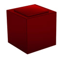 Pouf da Giardino 50x50 cm con Cuscino in Resina Arkema Iris Comfort Ruby-1