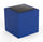 Pouf da Giardino 50x50 cm con Cuscino in Resina Arkema Iris Comfort Blue