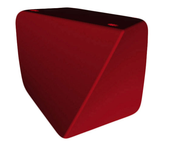 sconto Pouf da Giardino 45x45 cm in Resina Arkema Twisty Pouf Ruby