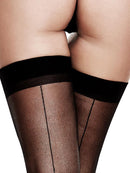 Curvy - Baci - Calze tacco cubano  Nero S/L-2