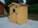 Casetta Box da Giardino 1,6x1,6 m con Pavimento in Legno Picea Massello 16mm Eden-3