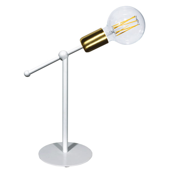 Lume 1xE27 Montatura Verniciata Bianco Oro Satinato E-Energy Elvira prezzo