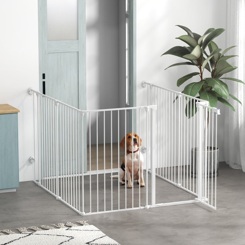 Cancelletto di Sicurezza Estensibile per Animali Domestici 104-183x36x69 cm  in Legno e Acciaio Blu – acquista su Giordano Shop