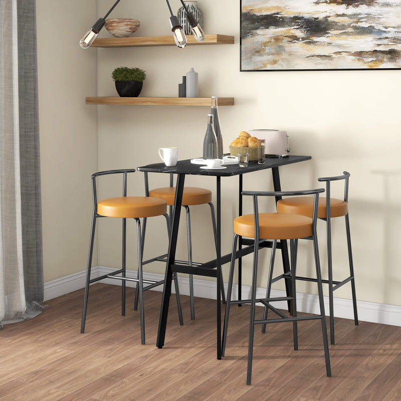 Tavolo Bar Rettangolare Alto 118x58x98 cm in MDF e Metallo Nero – acquista  su Giordano Shop