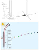 Doccia Solare da Esterno Giardino 20L Miscelatore Arkema Happy One Cherry-7