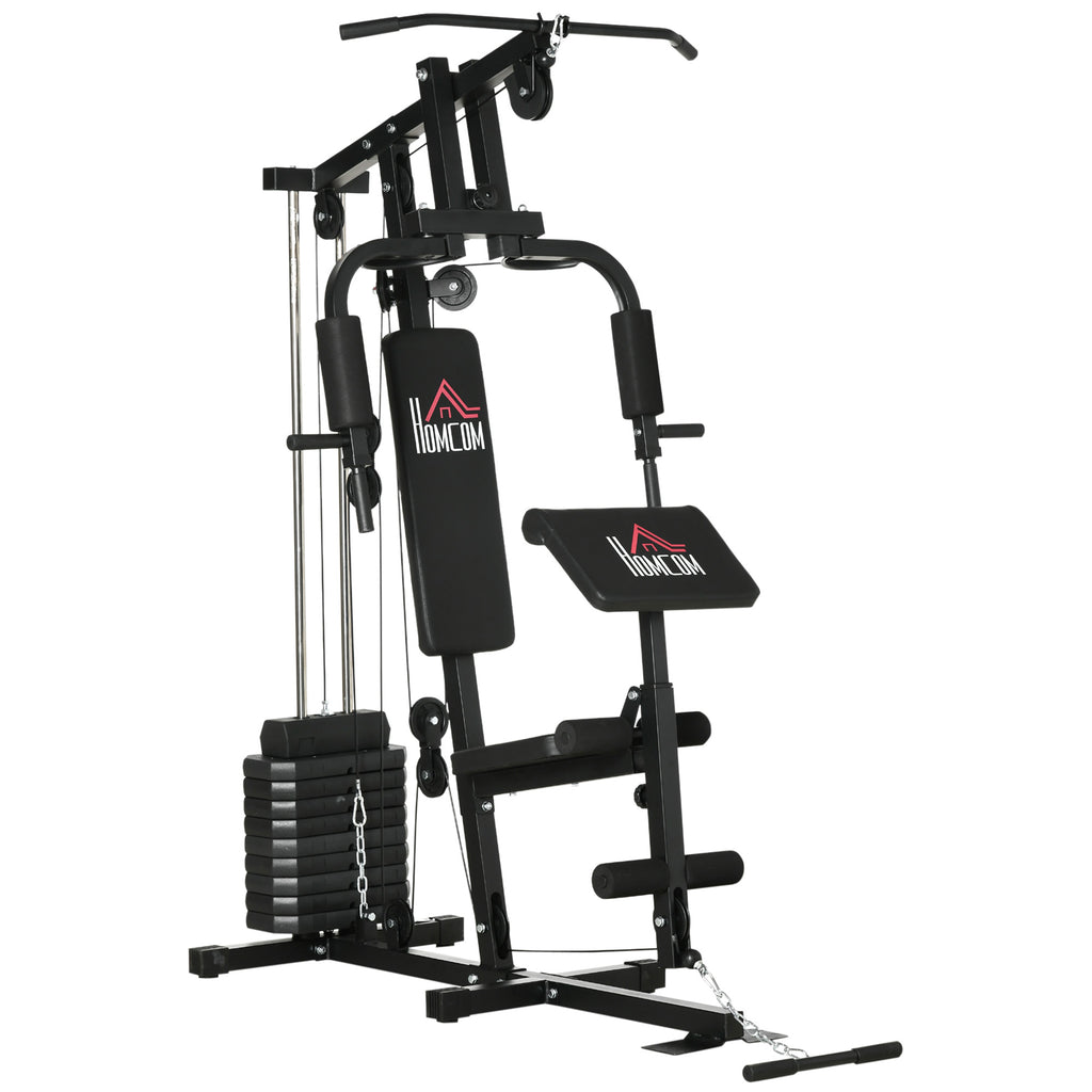 Stazione Fitness Multifunzione Power Tower 135x103x210 cm con Pesi fino  45kg e Panca Imbottita Nera – acquista su Giordano Shop