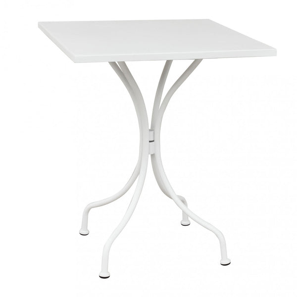 Tavolo Bristol 60x60x72 h cm in Acciaio Bianco online