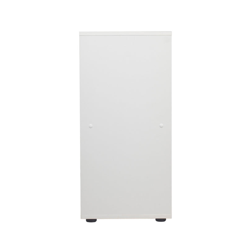 Libreria Mobiletto 4 Scomparti 59.6x29x61.3 cm in Legno MDF Bianco-3