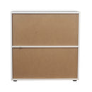 Libreria Mobiletto 4 Scomparti 59.6x29x61.3 cm in Legno MDF Bianco-4