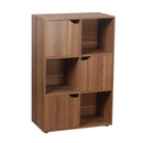 Libreria Mobiletto 6 Scomparti 59.6x29x90.5 cm in Legno MDF Naturale-1