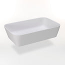 Lavabo da Appoggio 55x35x13,5 cm in Resina TFT Dublino 3 Bianco Opaco-1