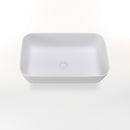 Lavabo da Appoggio 55x35x13,5 cm in Resina TFT Dublino 3 Bianco Opaco-2