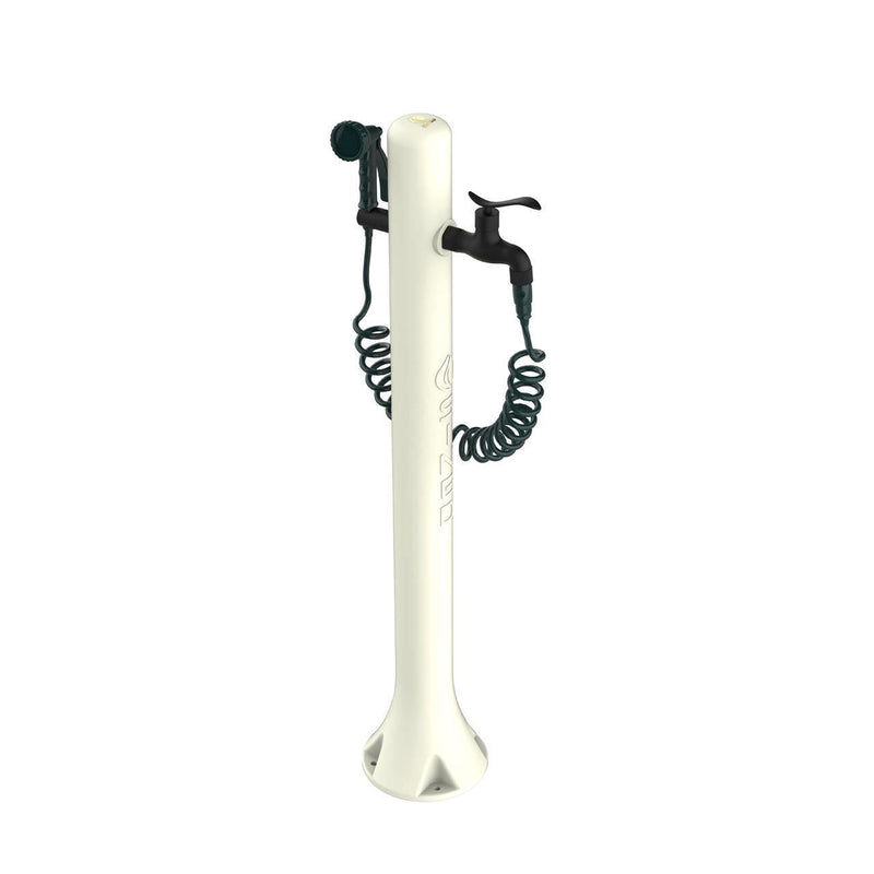 Fontana da Giardino con Rubinetto Tubo Flessibile e Pistola 8 Getti Sined Acqua Pro Bianco-1