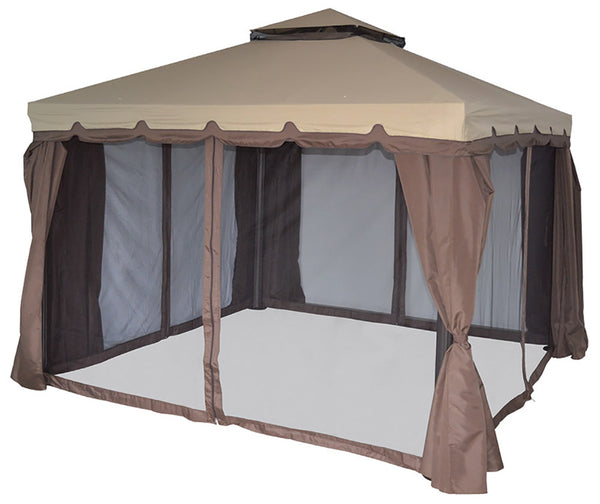 Gazebo da Giardino 3x4m in Alluminio Morel Denver Marrone online