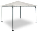 Gazebo da Giardino 3x3m in Metallo Morel Decò Ecrù-1