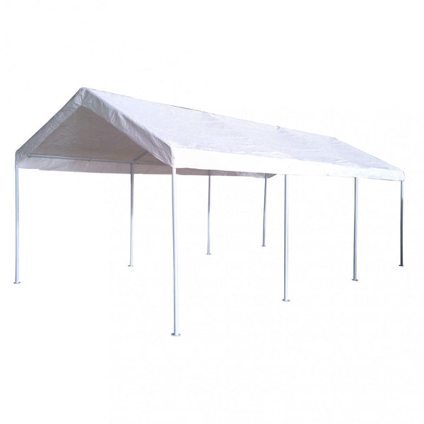 acquista Gazebo Auto 3x6 m in Acciaio Bianco