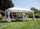 Gazebo da Giardino in Alluminio 3X6m Vorghini Blind Ecrù-2