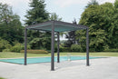 Pergola da Giardino 3x3m in Alluminio Antracite-2