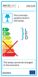 Applique Led 12W 1370lm 4500K Bianco E-Energy Giglio-2