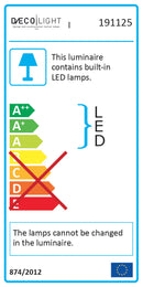 Lume Led 12W 1200lm 4500K Bianco E-Energy Giglio-2