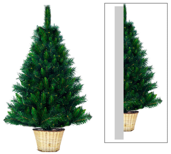 sconto Albero di Natale Artificiale da Parete Basket Sweden Verde Varie Misure