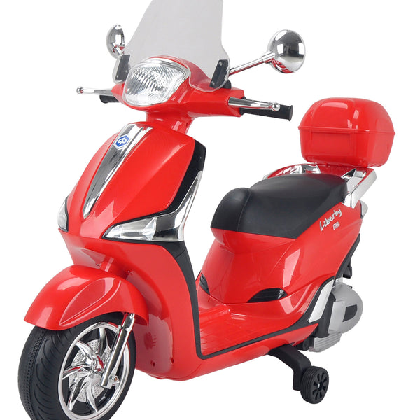 Scooter Elettrico per Bambini 12V con Licenza Piaggio Liberty ABS Rosso – acquista  su Giordano Shop