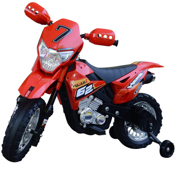 Moto Motocicletta Elettrica per Bambini 6V Kidfun Motocross Enduro Rosso acquista