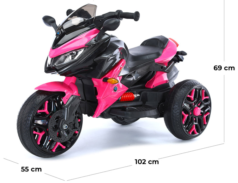 Moto Elettrica per Bambini 12V Tristar Rosa-5