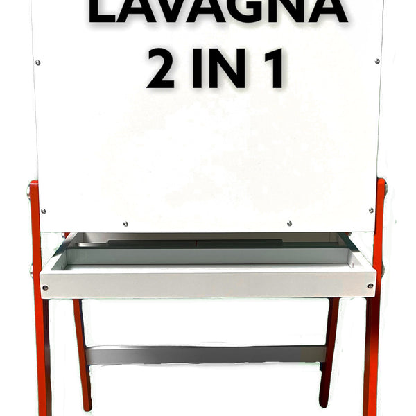 Lavagna 2 in 1 per Bambini 65x55x11 cm con Cavalletto in Legno Rosso – acquista  su Giordano Shop