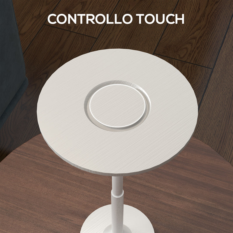 Lampada da Tavolo a LED Senza Filo Touch Ø13x28,5 cm Batteria Ricaricabile Argento-7