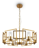 Lampada pendente House in Metallo Bowi Oro