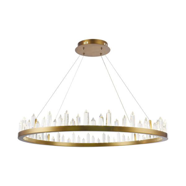 acquista Lampada pendente Modern in Metallo Gletscher Ottone