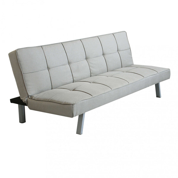 sconto Divano Letto Aaron 178x80x71 cm in Tessuto Grigio chiaro