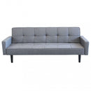 Divano Letto Anson 194x83x74 cm in Tessuto Grigio scuro-4