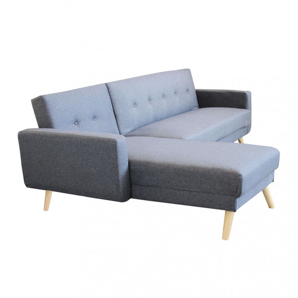 sconto Divano Letto Arthur 176x84x84 cm in Tessuto Grigio scuro