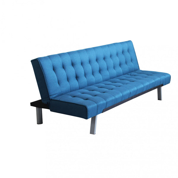 sconto Divano Letto Barry 178x80x71 cm in Tessuto Blu melange