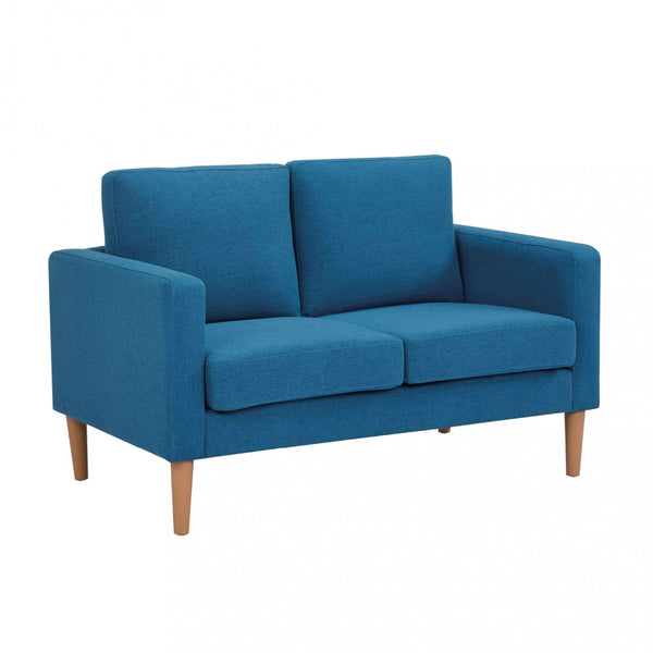 Divano 2 Posti Ramsey 137x73x82 h cm in Tessuto Blu online