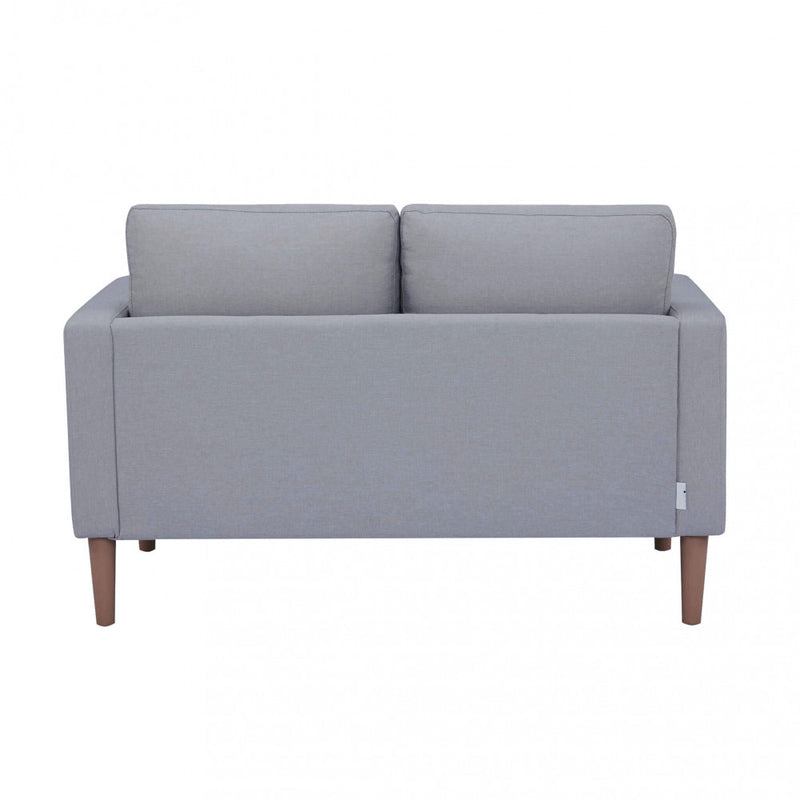 Divano 2 Posti Ramsey 137x73x82 h cm in Tessuto Grigio chiaro-4