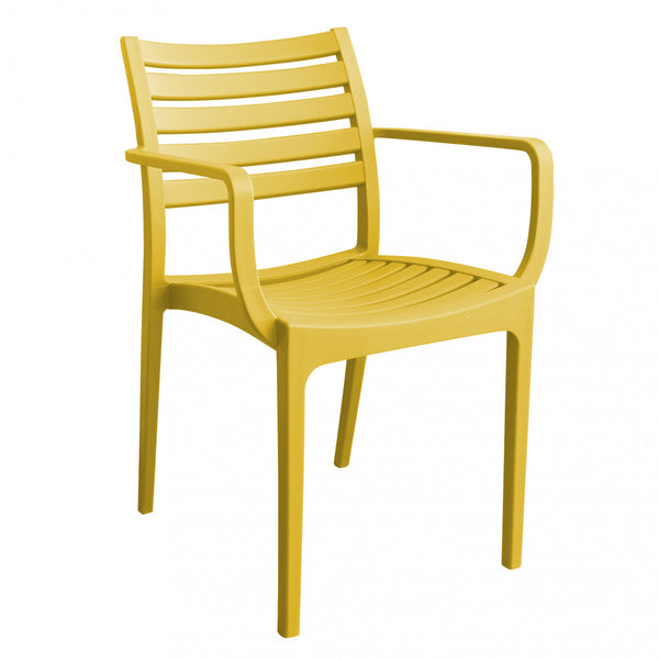 acquista Poltrona Eveline 58,5x55,2x84 cm  in Polipropilene Giallo