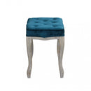 Sgabello Marly 50x36x47 h cm in Velluto Blu-3