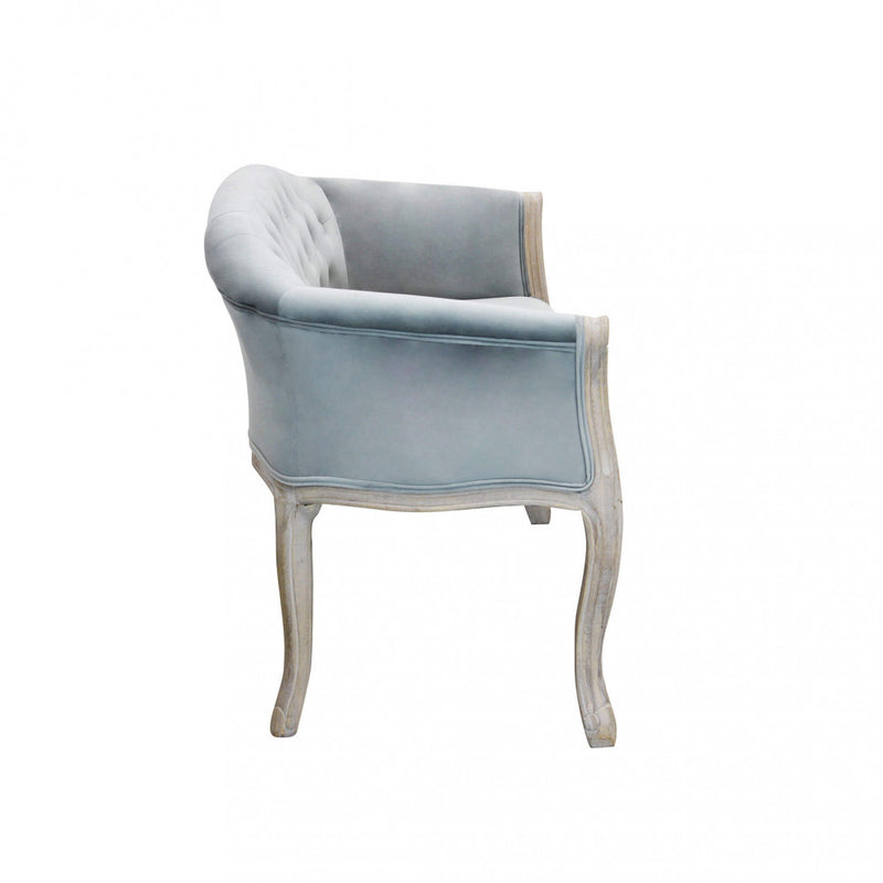 Divano Coleman 107x61x70 h cm in Velluto Grigio-3