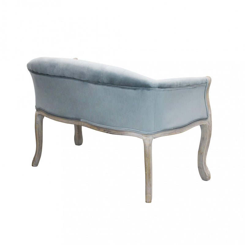 Divano Coleman 107x61x70 h cm in Velluto Grigio-4