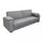 Divano Letto Darell 228x85x89 cm in Tessuto Grigio chiaro