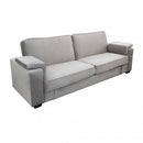 Divano Letto Darell 228x85x89 cm in Tessuto Tortora-1