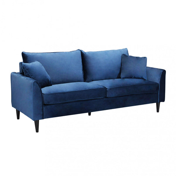 Divano 3 P Chandler 196x81x89 h cm in Velluto Blu acquista