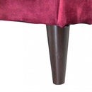 Divano 3 Posti Chandler 196x81x89 h cm in Velluto Rosso-6