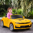 Macchina Elettrica per Bambini 12V Chevrolet Camaro Giallo-2