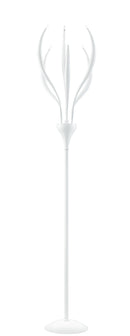 Piantana Metallo Bianco Lampada da Terra Moderna 20 watt G4 Ambiente I-ATHENA/PT6-1